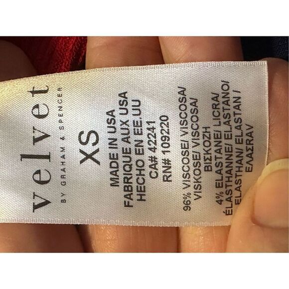 VELVET By Spencer & Graham Red Viscose Cardigan Medium - Picture 9 of 11